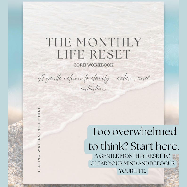 Monthly Life Reset Workbook | Guided Journal for Clarity, Calm (digital ...