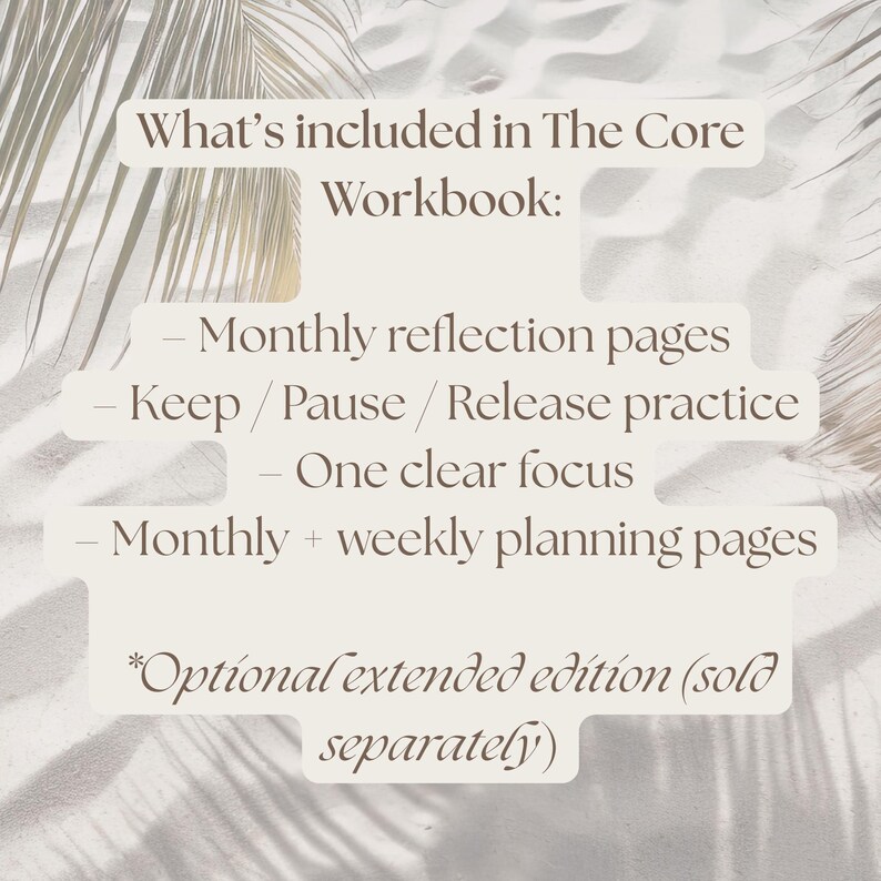 Monthly Life Reset Workbook | Guided Journal for Clarity, Calm (digital ...