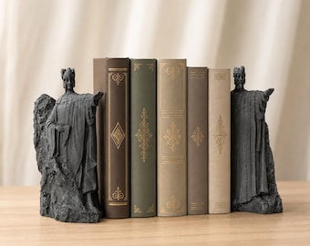 Fantasy Buchstützen Tor der Könige Statue Gothic Buchhalter Mittelalter Regal Dekor Dark Academia Home Bibliothek Geschenk