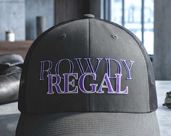 Tailgate Party Cap Women | Summer Game Day Hat | Rowdy Regal Trucker Hat | Sports Fan Cap Women Men