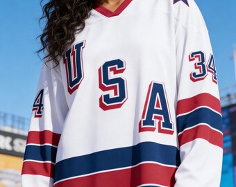 Custom USA Hockey Jersey – 2026 Gold Medal Edition, Personalized Name Number