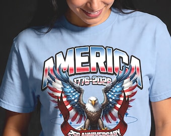 America 250th Eagle Gift T-Shirt | Mom Gift July 4th | 1776-2026 USA Tee Women
