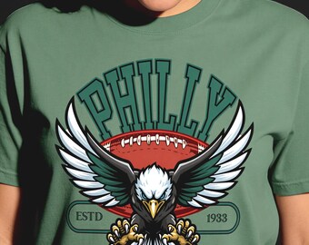Vintage Philly Football Eagle T-Shirt – Retro Game Day Apparel
