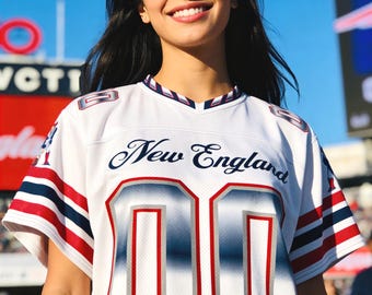 Custom New England Football Jersey, Personalized Name Number Game Day Shirt