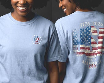 250th Anniversary T-Shirt Women | 1776-2026 USA Celebration Tee | July 4th 2026 America Shirt