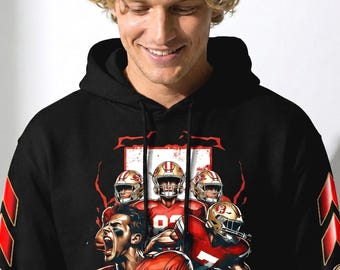 San Francisco Game Day Hoodie Women | Fall Football Sweatshirt | Bay Area Tailgate Hoodie