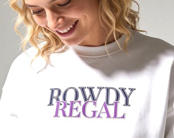 Sports Mom Sweatshirt Gift for Her | Embroidered Crewneck Gift | Game Day Gift Women