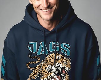Jacksonville Game Day Hoodie Women, Custom Name Fall Sweatshirt, Personalized Name Number Hoodie Women