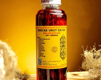 Dayak Massage Oil 250ml: Traditional Kalimantan Herbal Body Care for Muscle Relief