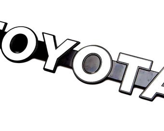 Vintage Toyota Land Cruiser BJ70 Front Emblem Badge – Grill Logo Panel Replacement Classic 4x4 Car Accessory