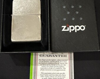 Zippo Chrome Genuine Lighter With Box and Papers 2016