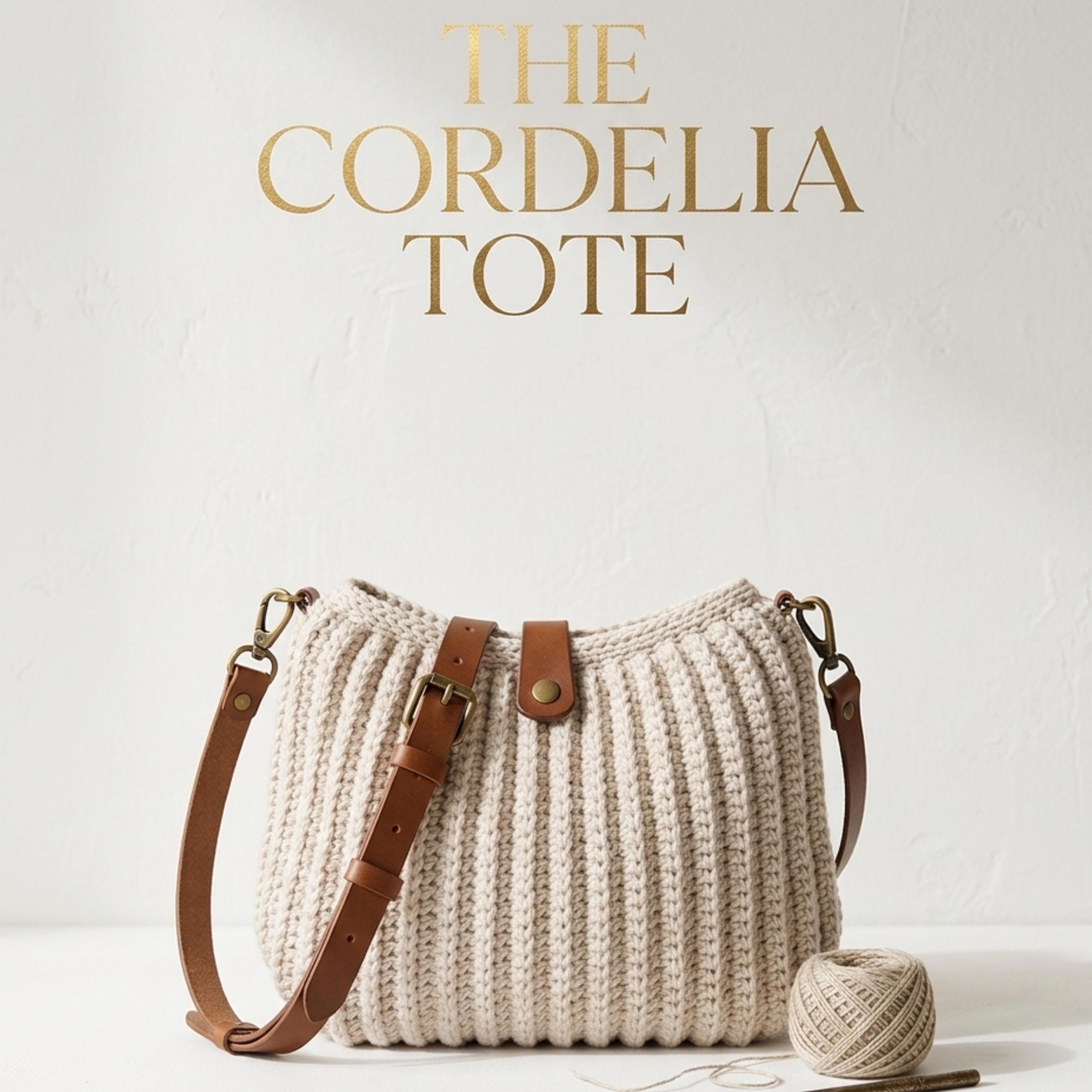 30 Boho Bag Crochet Patterns for Fringe, Florals, and Everyday Texture 4 Cordelia Ribbed Boho Tote Pattern