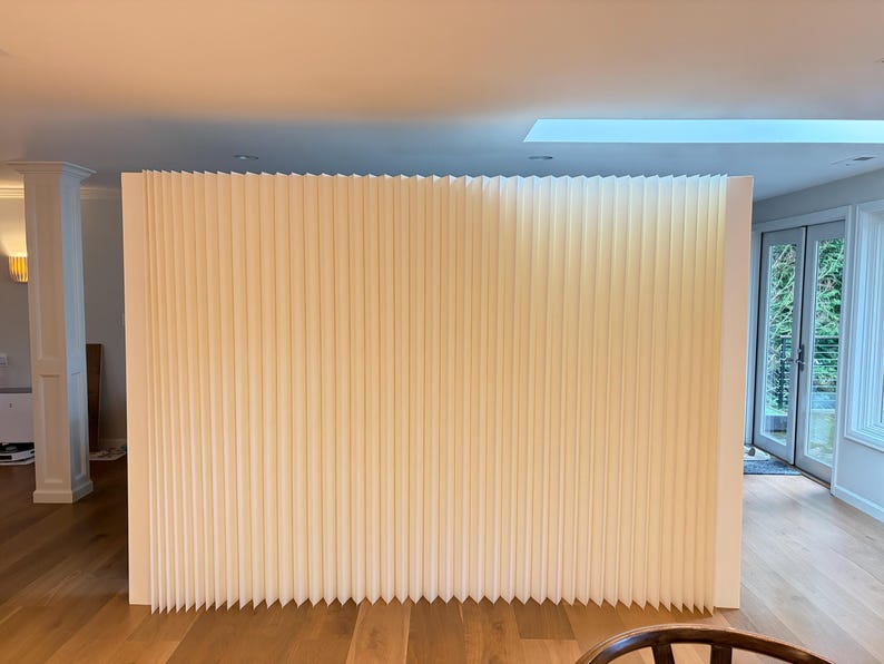 White Ruffle Divider 13.2‘W X 6.6'H White Foldable Softwall Room Divider - Etsy