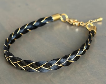 custom horse hair braided bracelet