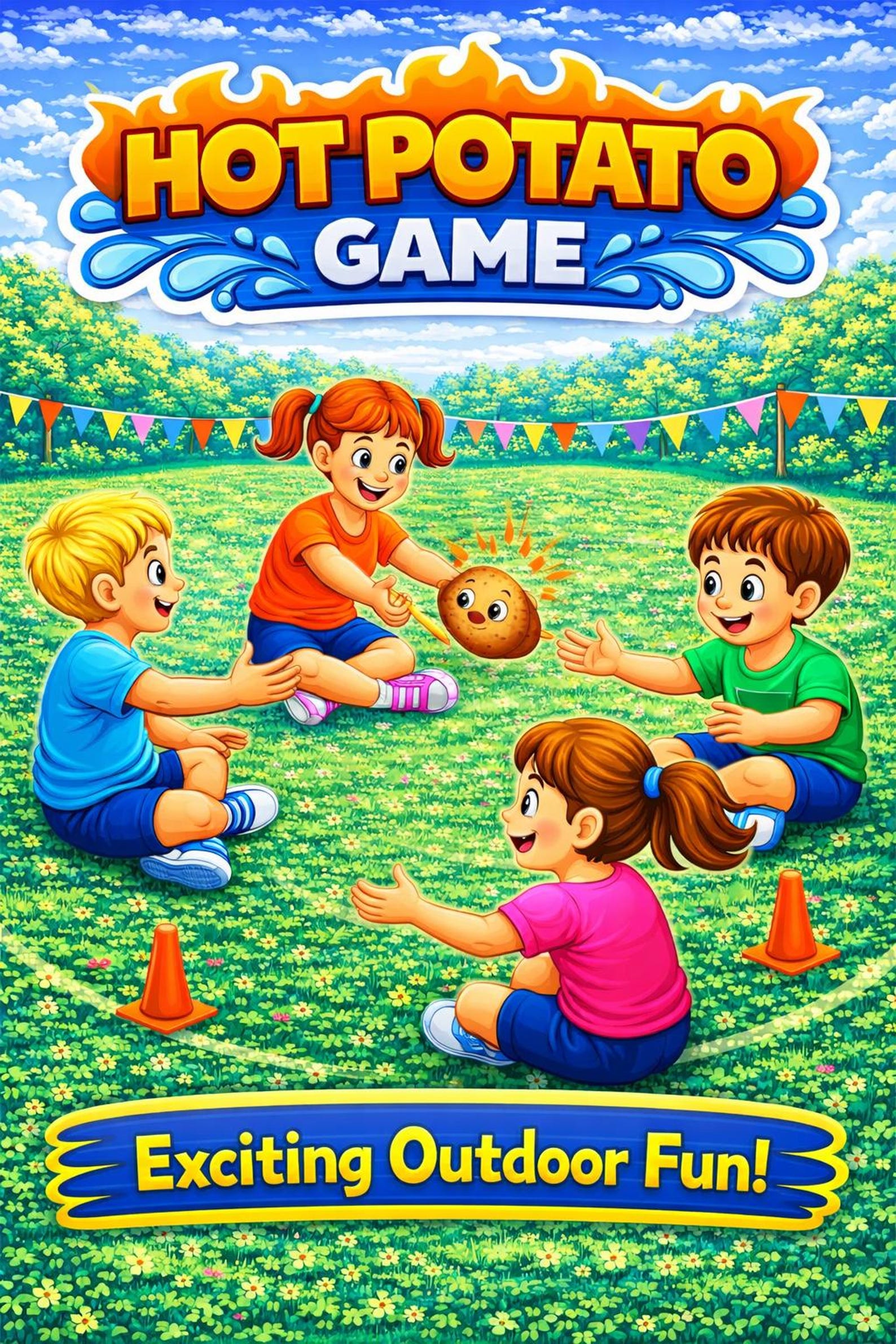Hot Potato Game Printable | Kids Party, Classroom Activity (PDF) - Etsy