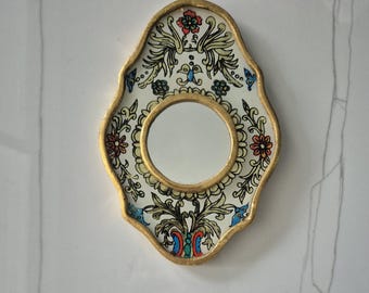Espejo peruano vintage - Decoración de interiores - Espejo de pared - Decoración del hogar - Espejos decorativos - Artesanías