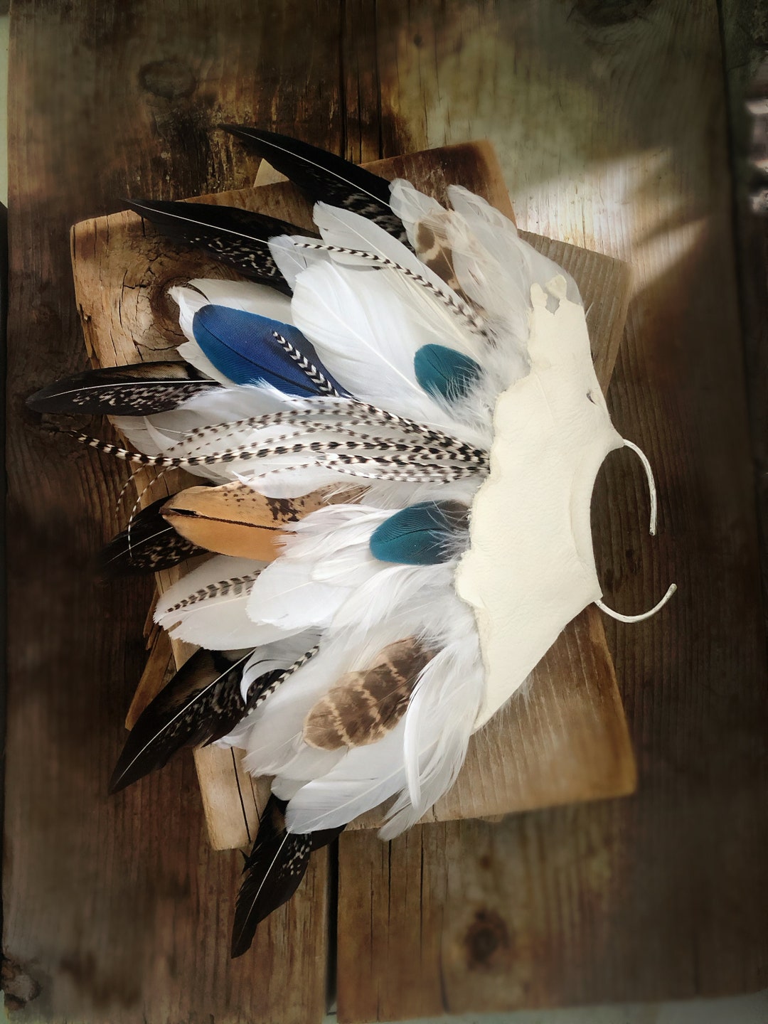 LUNA LLENA » Earth Tones Feather Ear Cuff » Nomadic Style » Natural ...