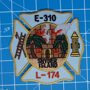 FDNY NYC Fire department Engine 310 Snyder Island patch