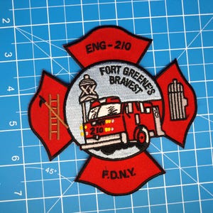 FDNY NYC Fire Department Engine 210 Fort Greenes bravest patch