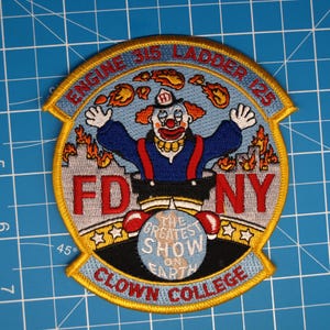 FDNY NYC Fire Department Engine 315 Clown College patch