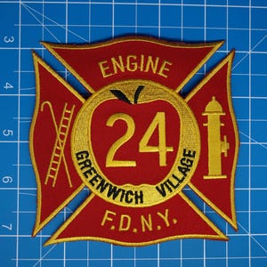 FDNY NYC Fire Department Engine 24 Greenwich Village patch