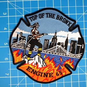 FDNY NYC Fire Department Engine 63 Top of the Bronx patch
