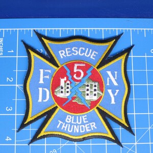 FDNY Rescue 5 V2 blauwe Thunder-patch