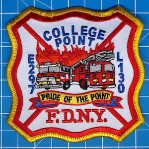 FDNY NYC brandkårsmotor 297 Pride of the Point-märke
