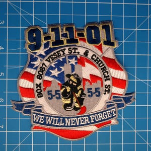 FDNY NYC Fire department 9-11 Memorial patch Box 8087