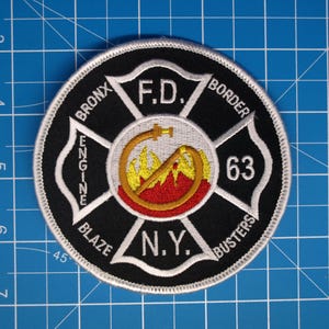 FDNY NYC Fire Department Engine 63 Bronx Border patch