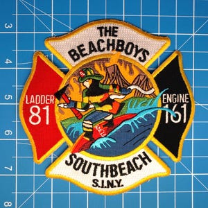 FDNY NYC Fire Department Engine 161 The beachboys patch