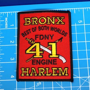 FDNY NYC Fire Department Engine 41 Bronx/Harlem patch