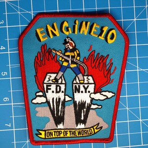 FDNY NYC Fire Department Engine 10 On Top of the World patch