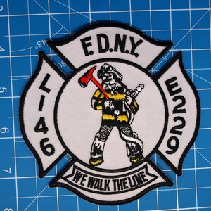 FDNY NYC Fire Department Engine 229 We Walk the Line patch