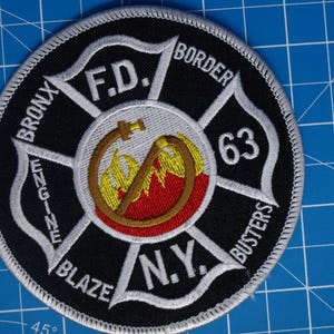 FDNY New York City Fire Department Engine 63 Blaze Busters patch