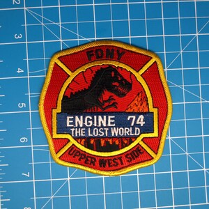 FDNY NYC Fire Department Engine 74 The Lost World patch
