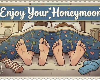 Instant Download Funny Marriage Card - Unique Printable for Newlywed Couples - Honeymoon Gift