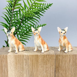 Vintage Gift Lot | Collectible Porcelain Dog Figurines Bundle of Three Basenji Dogs