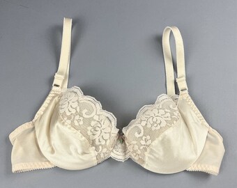 Vintage Nude Bra | 80's Bra by Maidenform | Size 34 B
