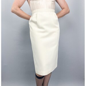 Cream pencil skirt dress on sale