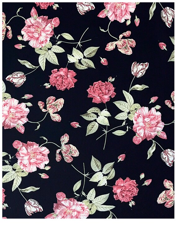 Floral Slip Skirt | Vintage 90's Rose Patterned F… - image 2