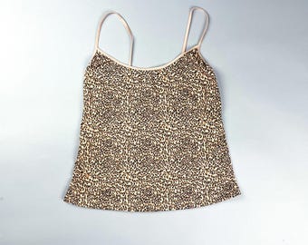 Y2K Leopard Print Tank Top