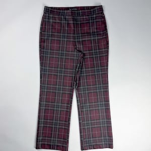 Burgundy Plaid Pants - Etsy Burgundy Plaid Pants - Etsy