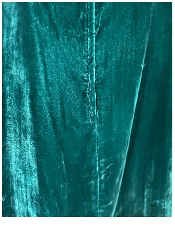 Velvet Mini Dress | Vintage 60's Semi Formal Emer… - image 9