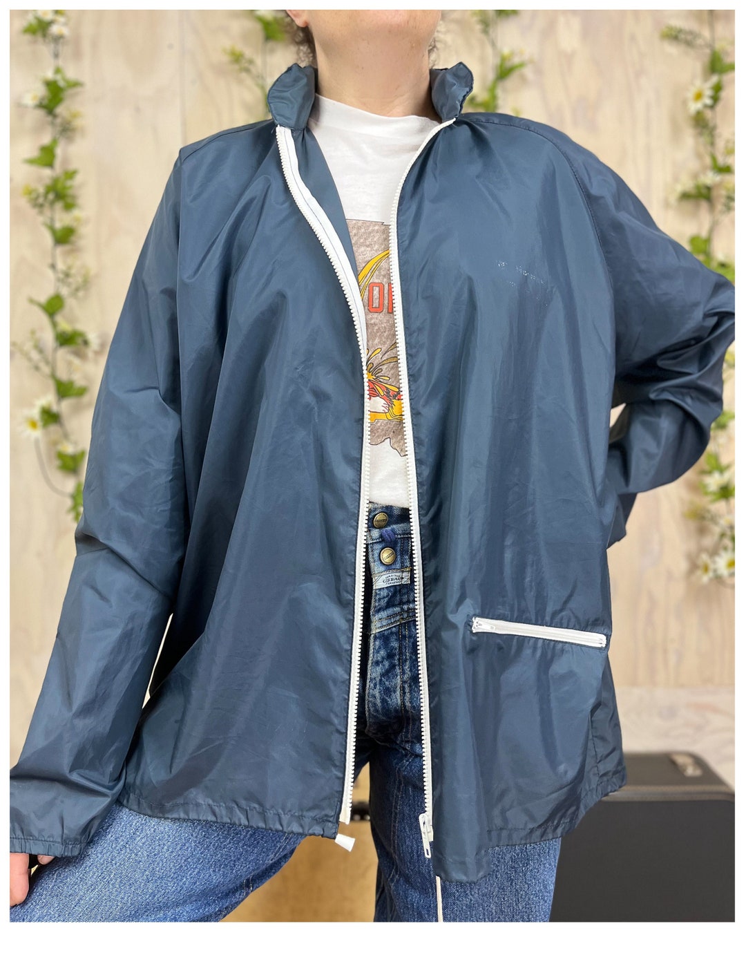 Vintage Hooded Nylon Jacket - L main image 1