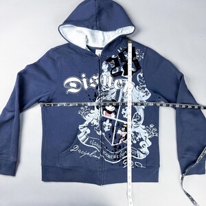 Sudadera con estampado Y2K, sudadera con capucha azul marino con cremallera para mujer de Mickey Mouse de Disney imagen 7
