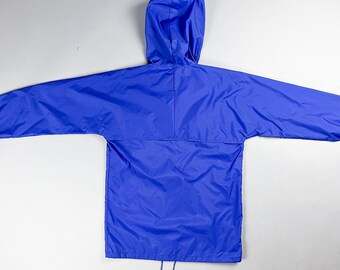 Vintage Adidas Windbreaker | 80's Blue Pullover Quarter Zip
