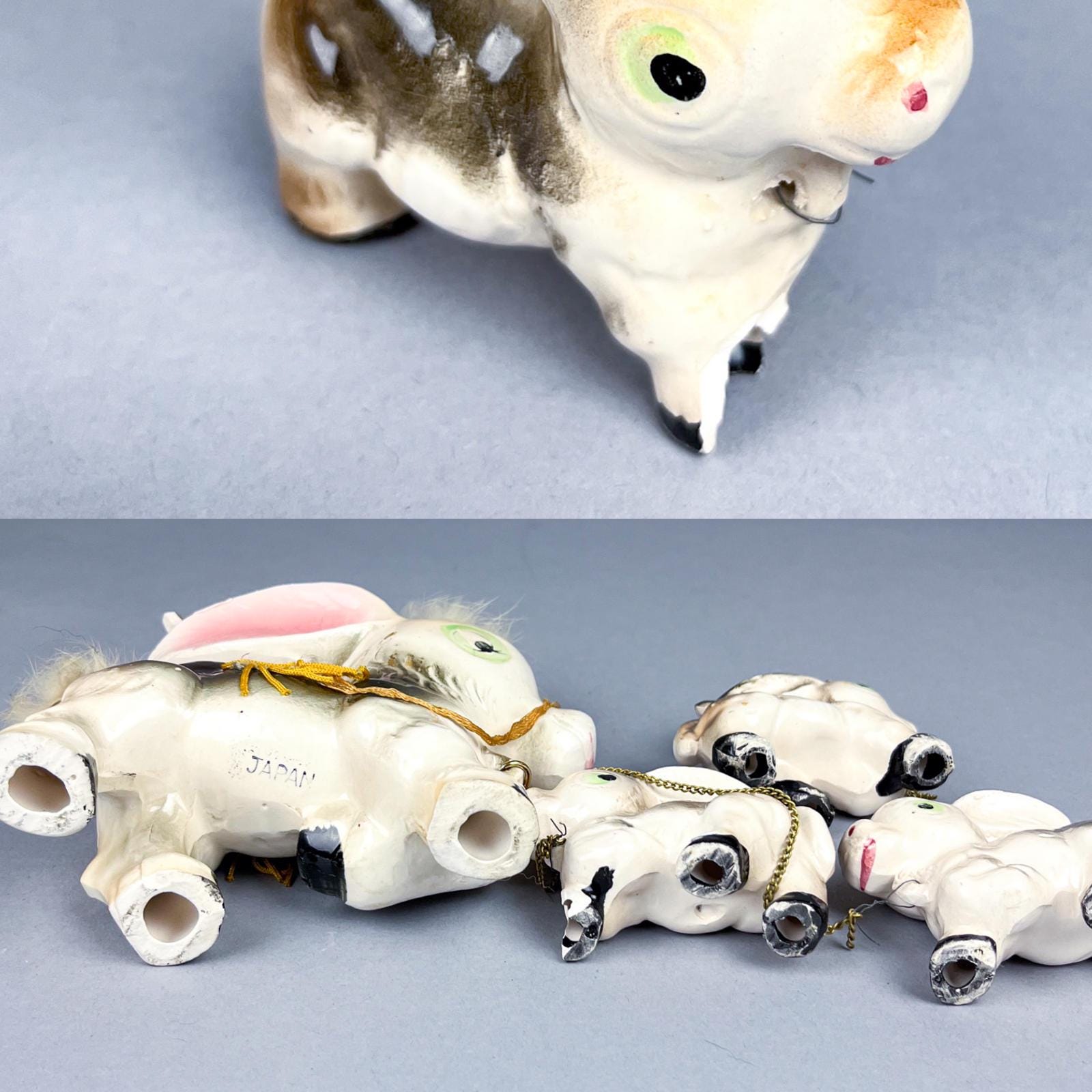 Vintage 60's Donkeys Ceramic Figurine Set, Mid Century Kitsch - Etsy