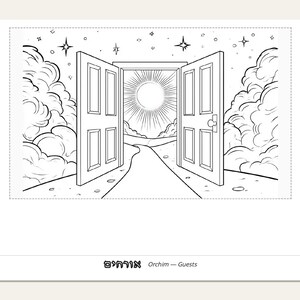 Shabbat Placemat Coloring + 4 Bonus Jewish Printables | Challah Cover, Candles, Havdalah, Rosh Hashanah, Sukkot | 72 Pages image 4