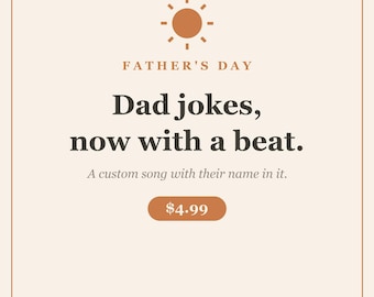 Father's Day Song | Custom Song for Dad With His Name | Personalized Gift From Kids MP3